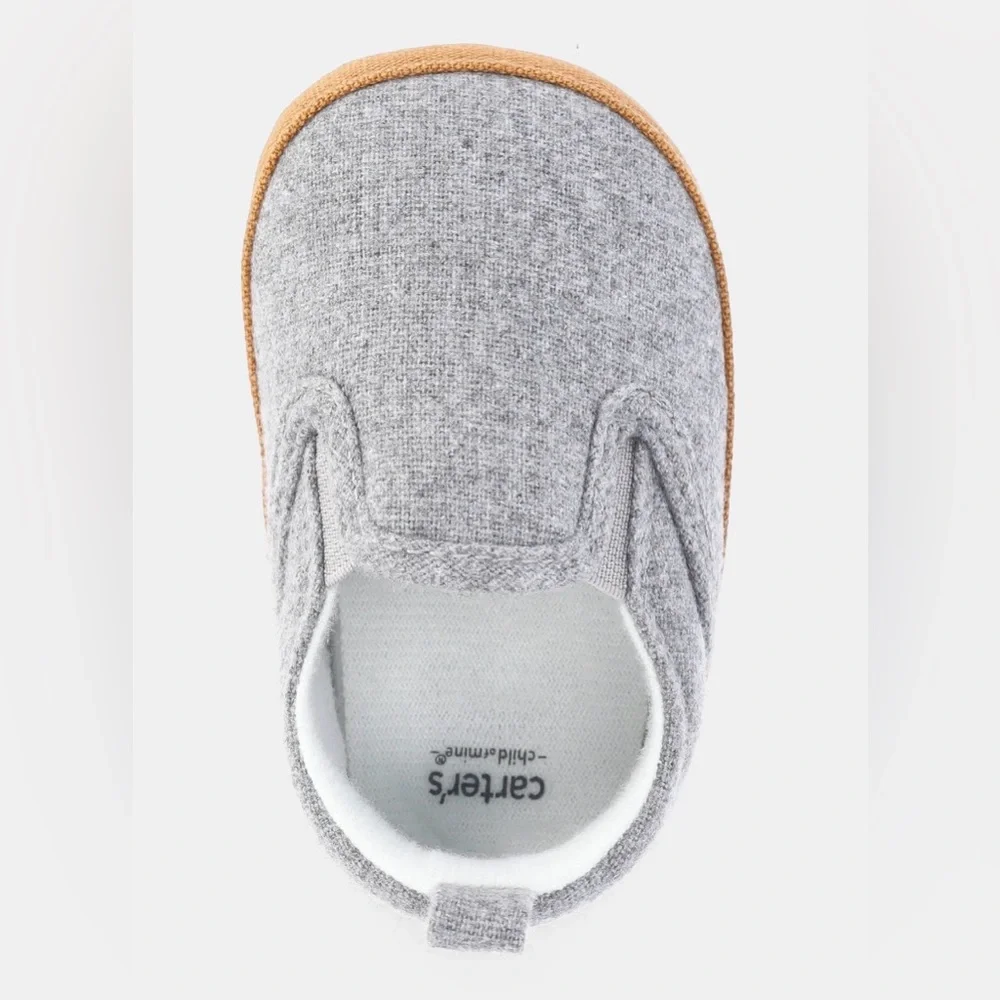 Carters Child Of Mine Gray Baby Boy Slip On Shoe
